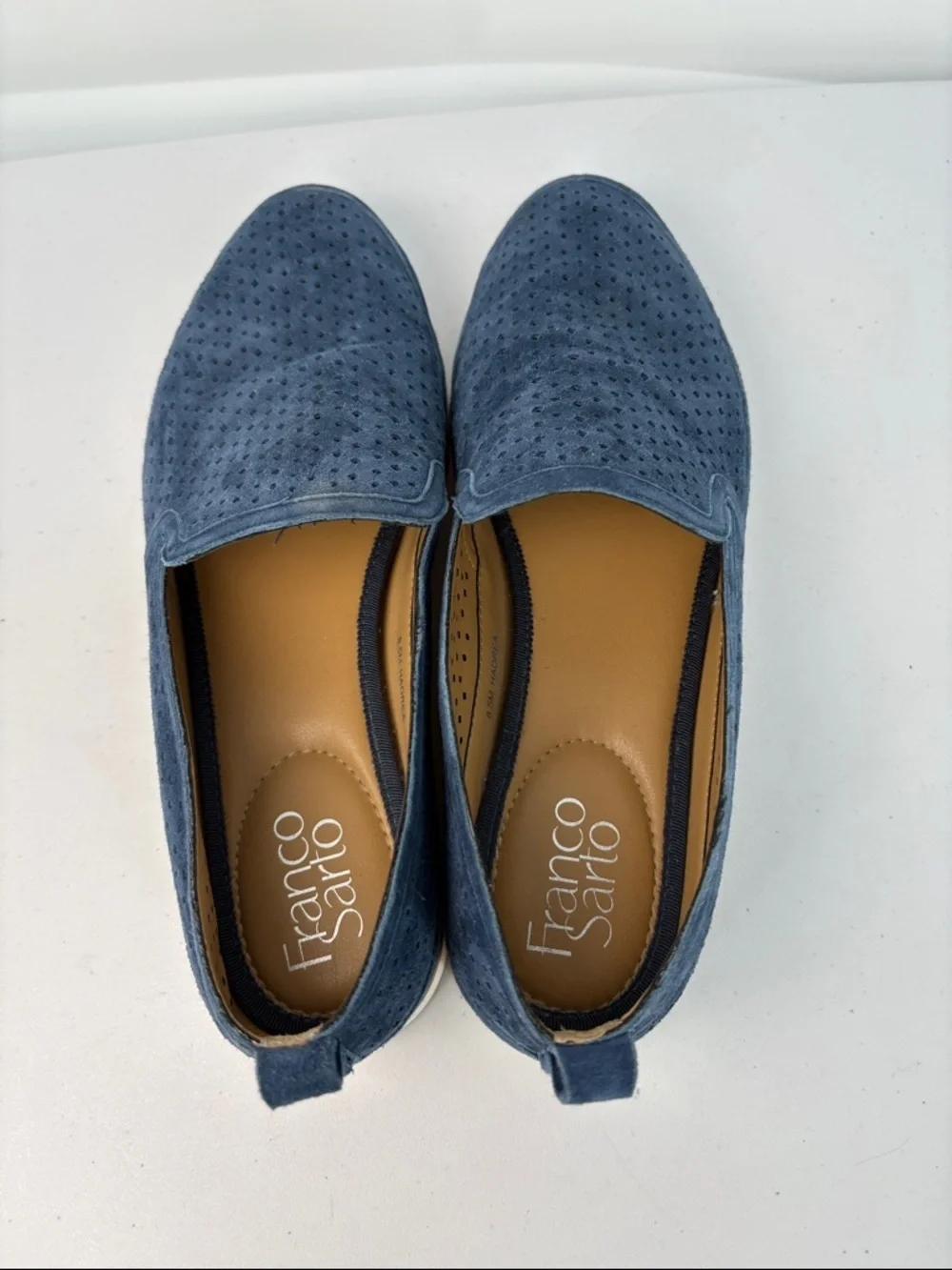 Franco Sarto suede perforated
